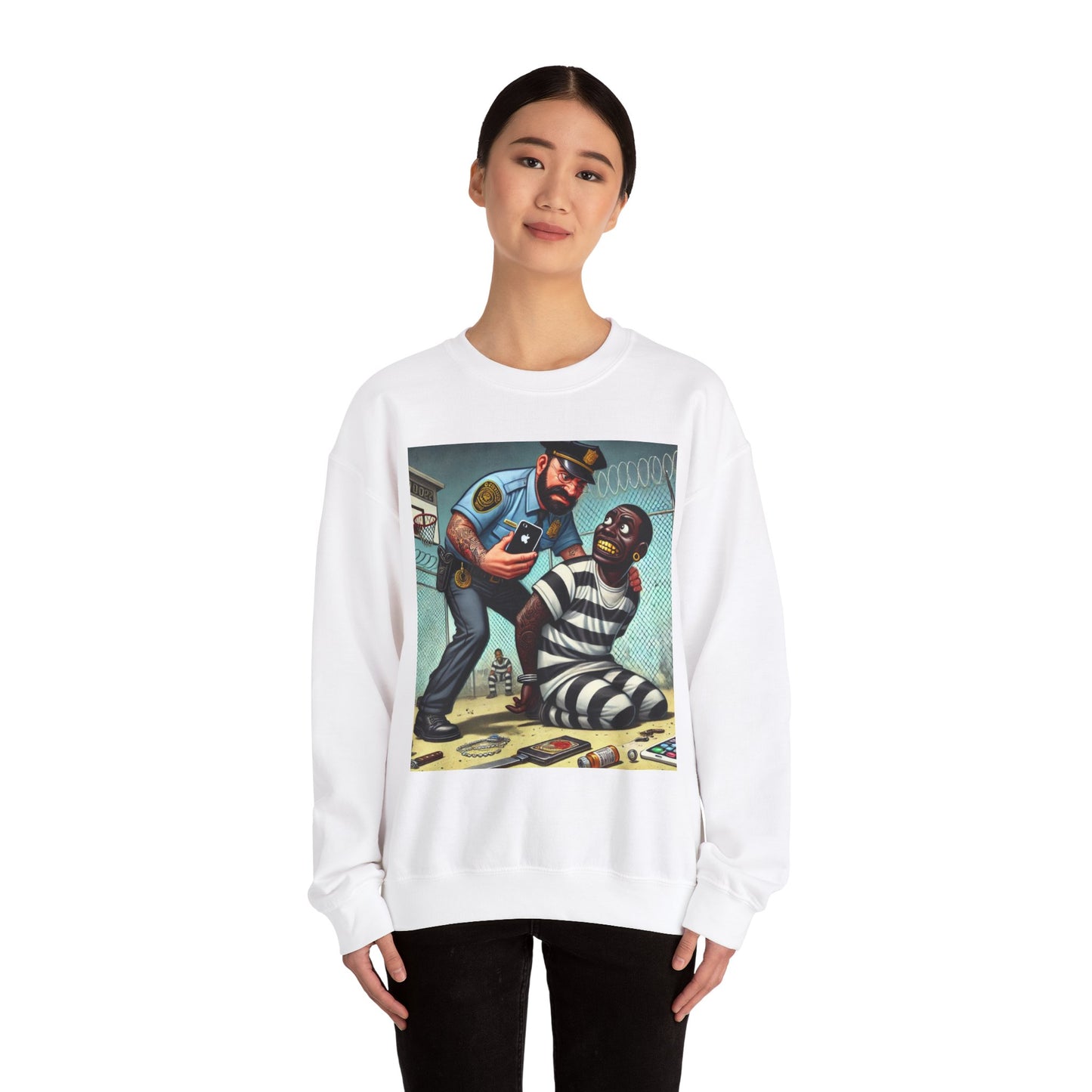 Policeman Seizing - Sweatshirt - Unisex Heavy Blend™ Crewneck