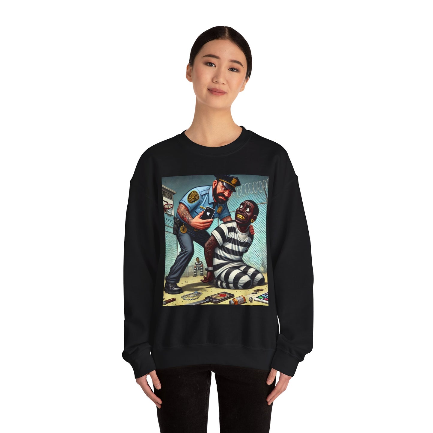 Policeman Seizing - Sweatshirt - Unisex Heavy Blend™ Crewneck
