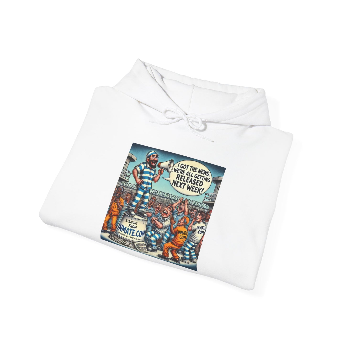 Inmate with Bullhorn - Graphic Unisex Heavy Blend™ Hoodie