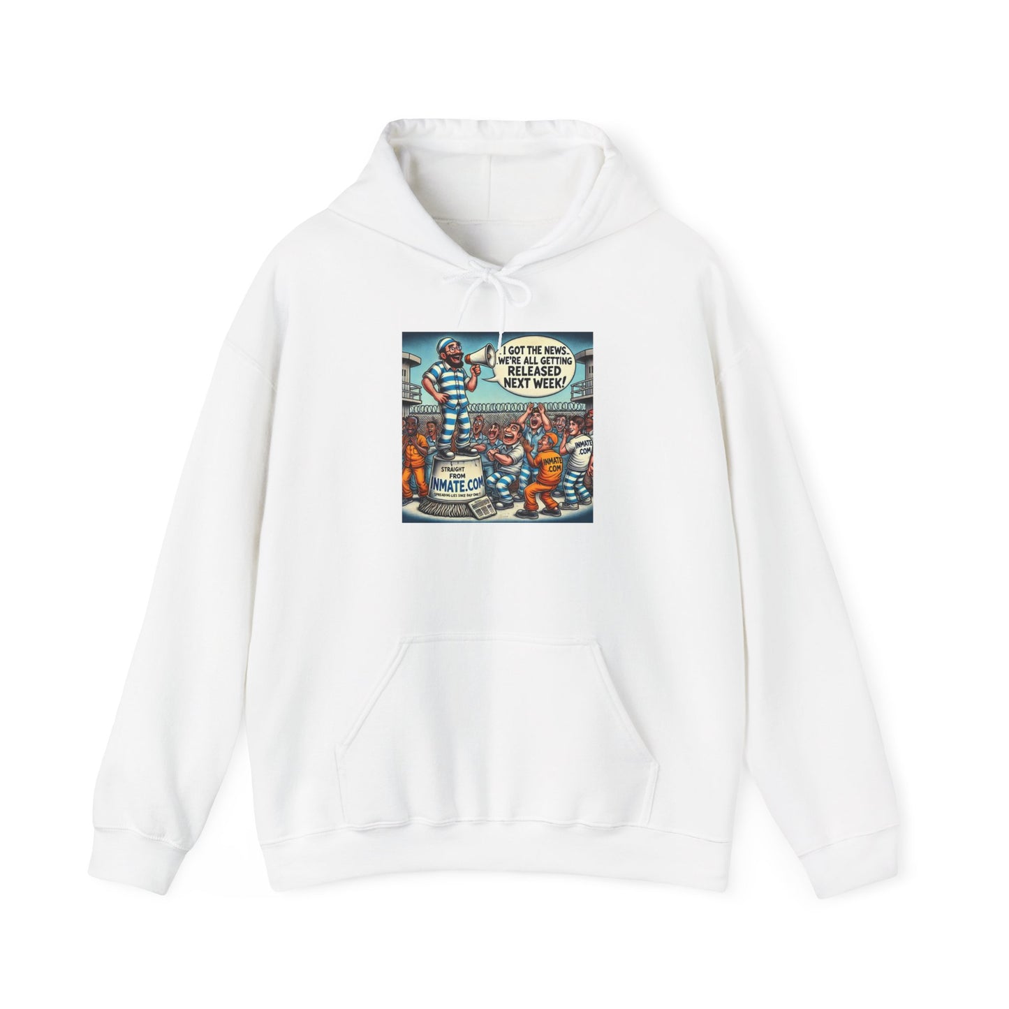 Inmate with Bullhorn - Graphic Unisex Heavy Blend™ Hoodie
