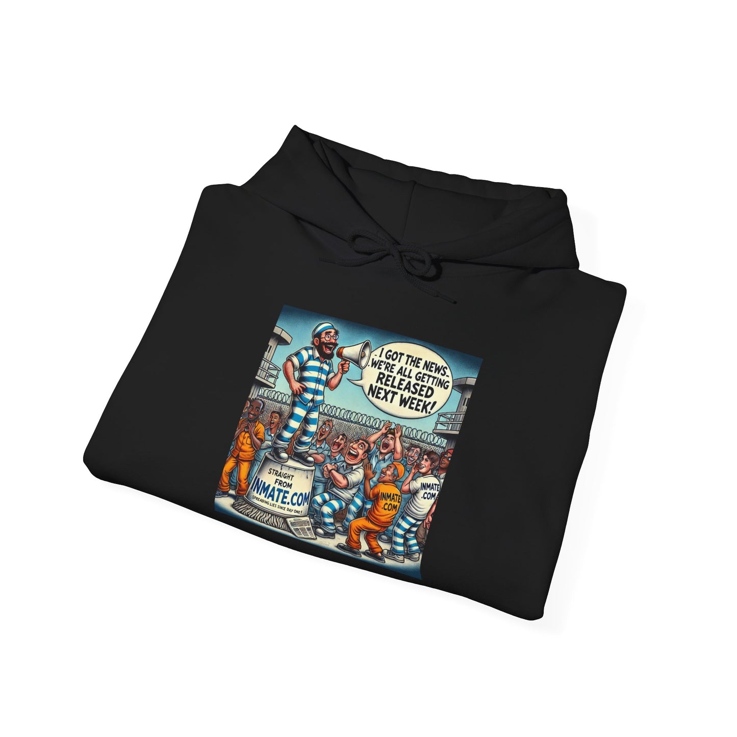 Inmate with Bullhorn - Graphic Unisex Heavy Blend™ Hoodie