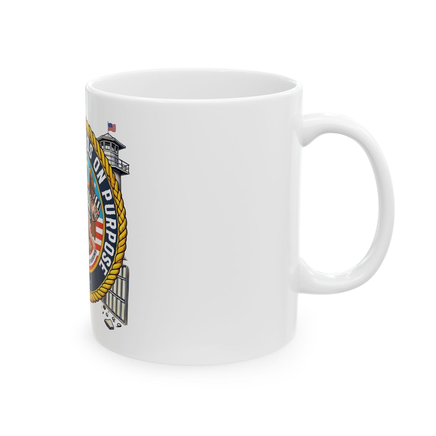 Federal Bureau of Prisons Mug - Backwards on Purpose - 11oz & 15oz