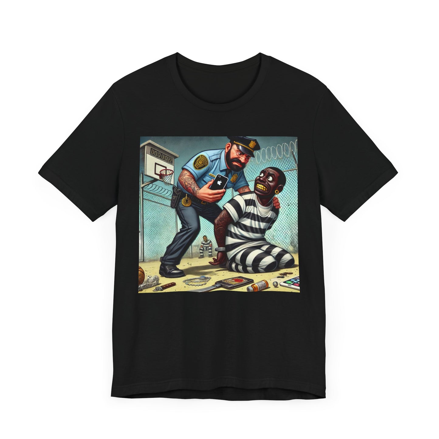 Policeman Seizing - Graphics T-Shirt