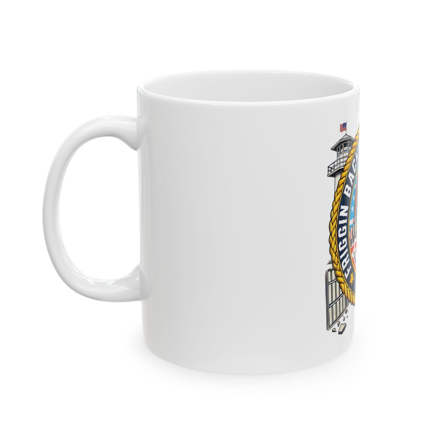 Federal Bureau of Prisons Mug - Backwards on Purpose - 11oz & 15oz