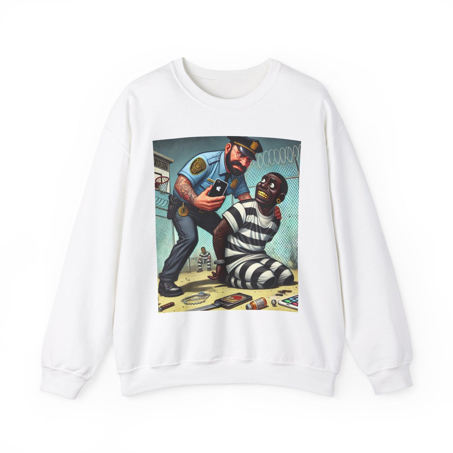 Policeman Seizing - Sweatshirt - Unisex Heavy Blend™ Crewneck