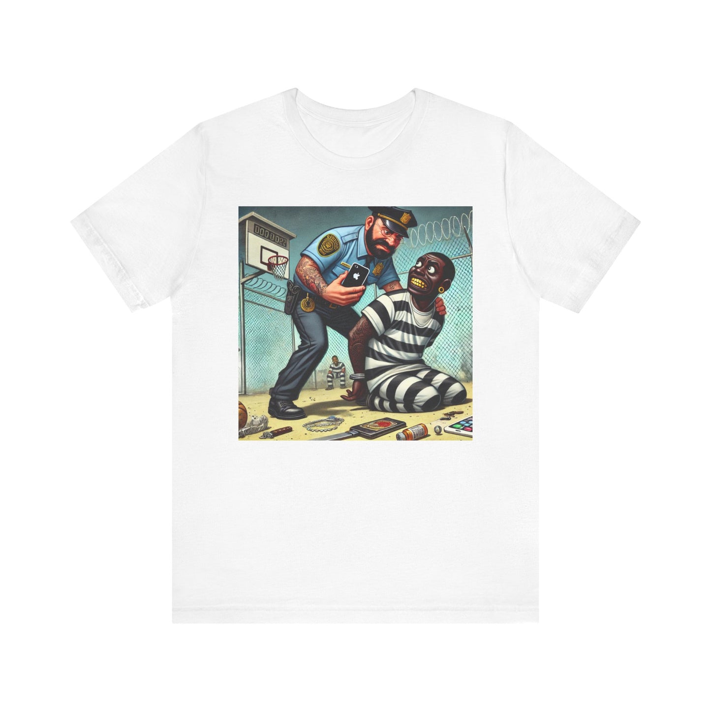 Policeman Seizing - Graphics T-Shirt