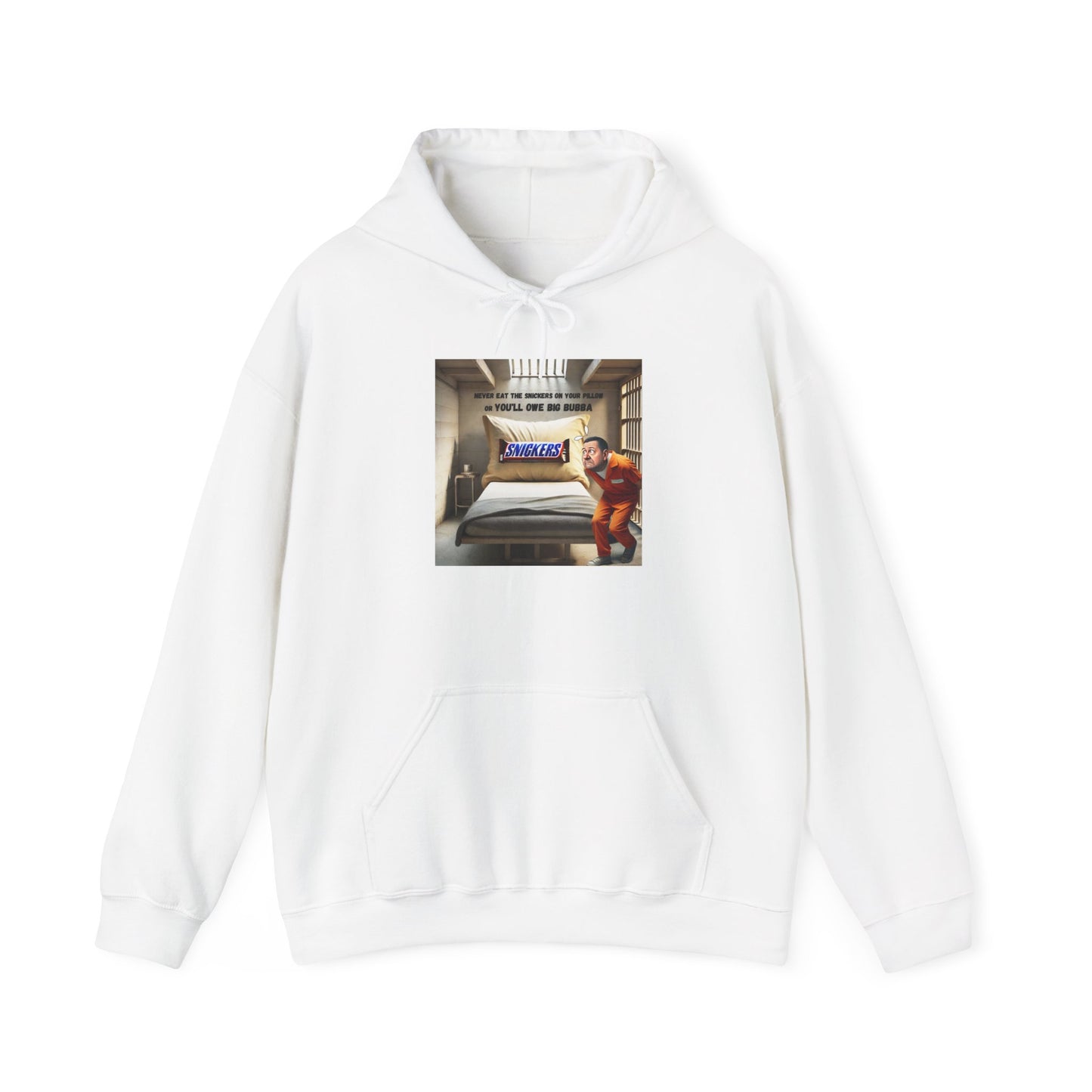 Man with Snickers - Graphic Unisex Heavy Blend™ Hoodie