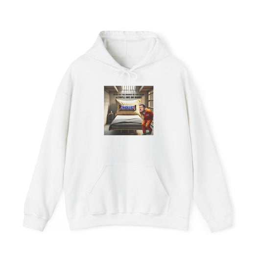 Man with Snickers - Graphic Unisex Heavy Blend™ Hoodie