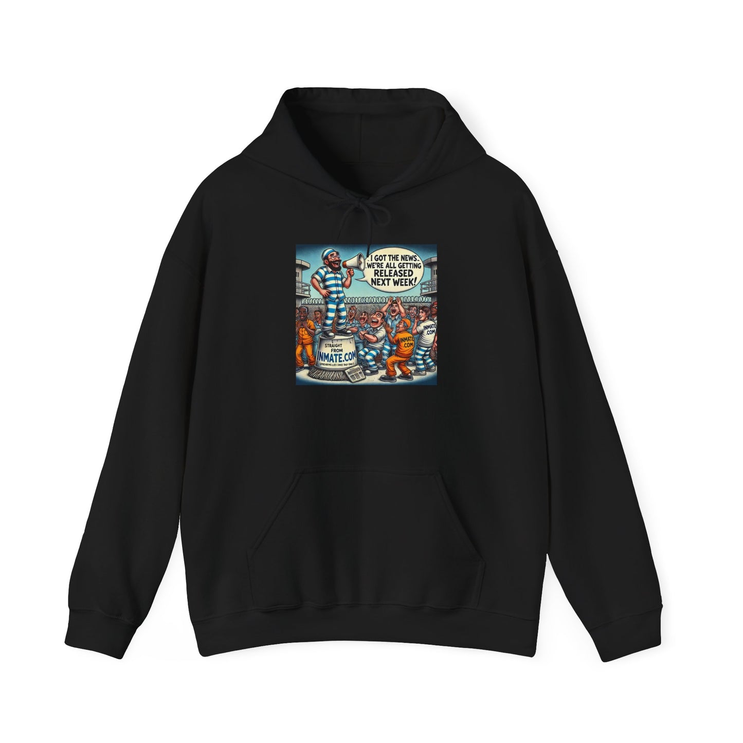 Inmate with Bullhorn - Graphic Unisex Heavy Blend™ Hoodie