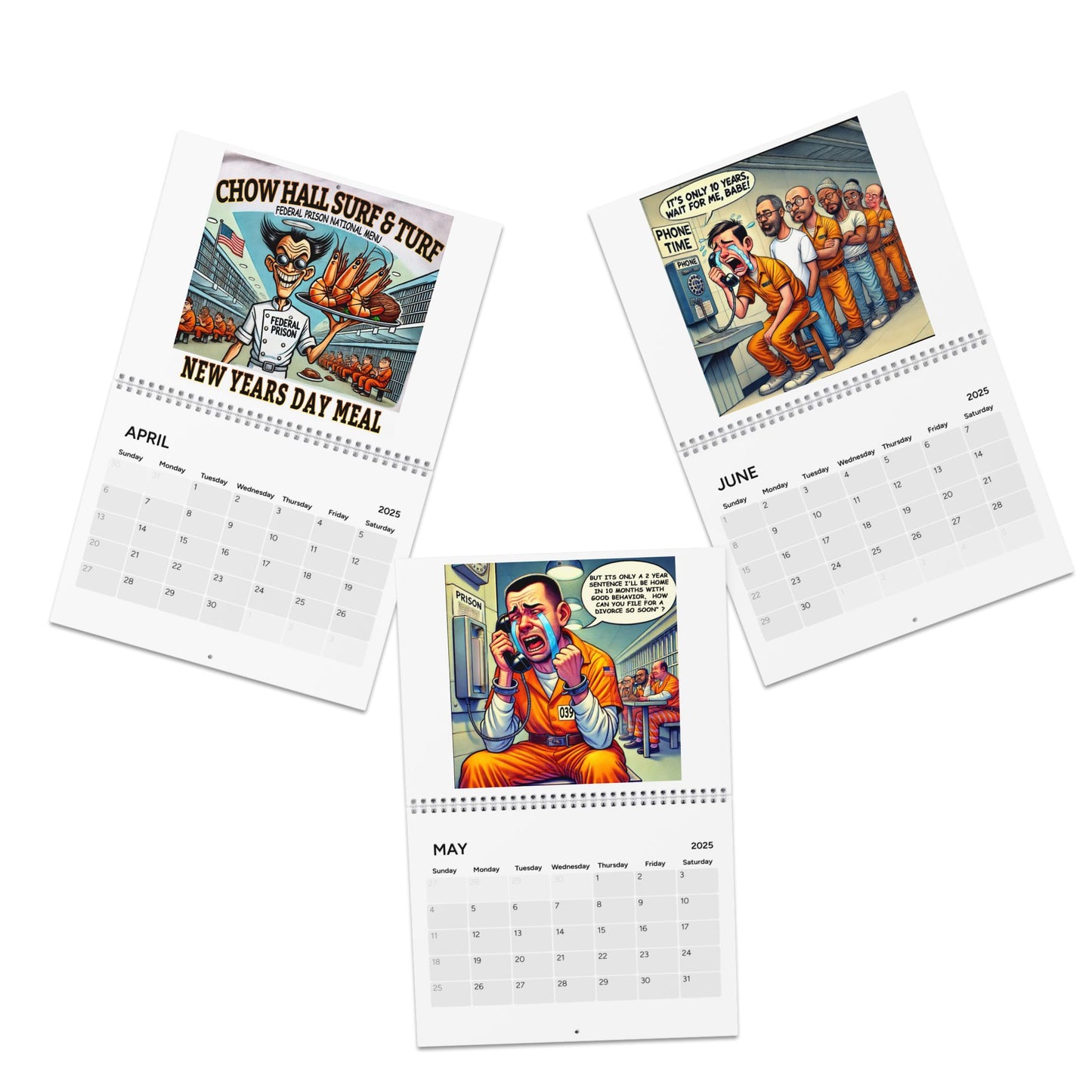 2025 Motivational FBOP Graphic Wall Calendar