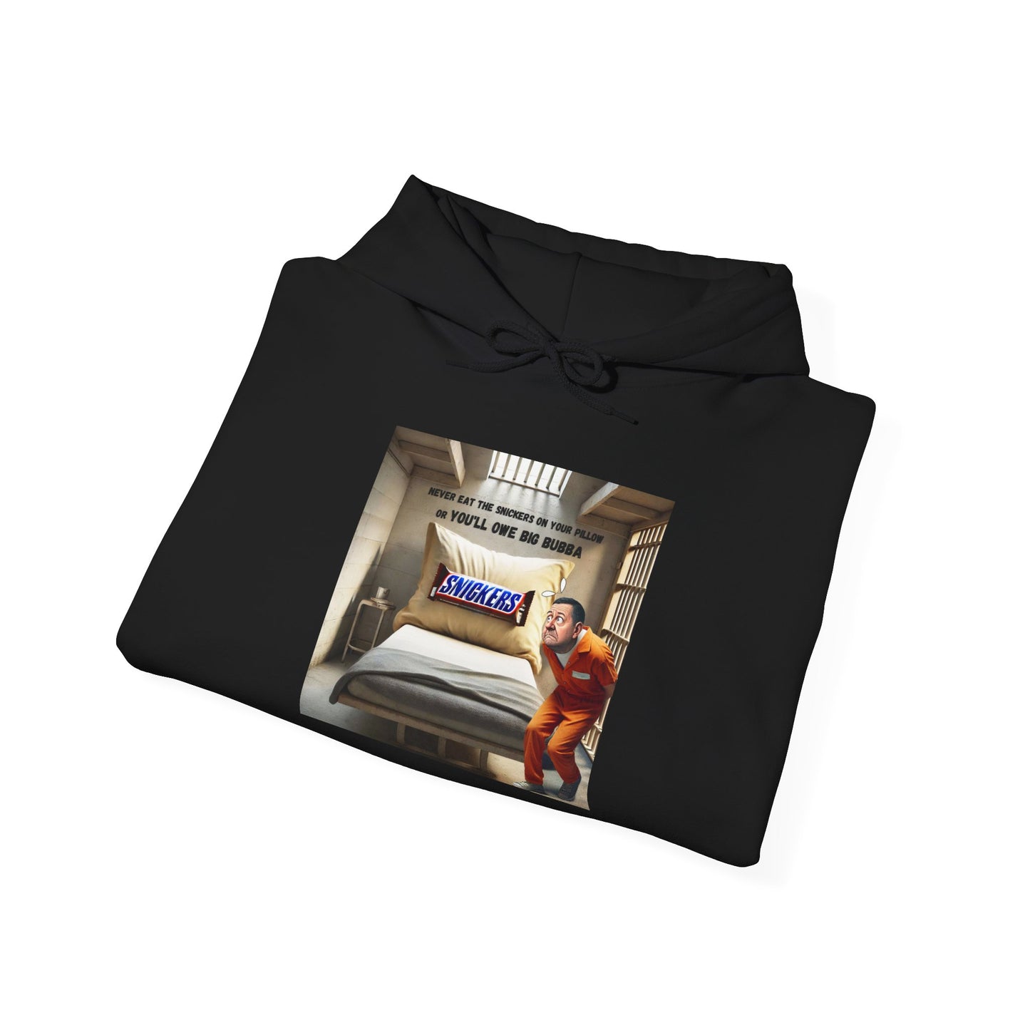 Man with Snickers - Graphic Unisex Heavy Blend™ Hoodie