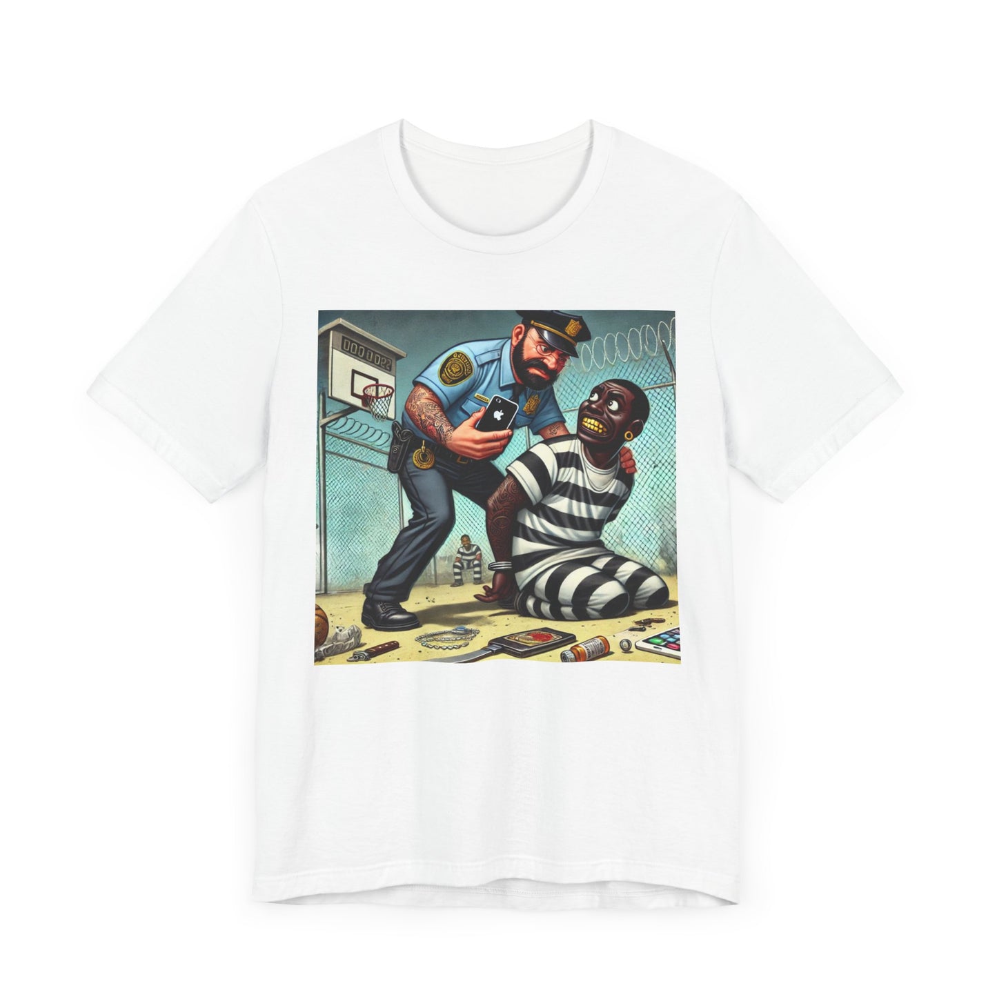 Policeman Seizing  -  Graphics T-Shirt